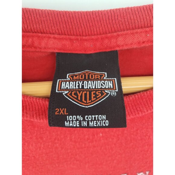 Harley-Davidson Genuine Motorcycles 1903 Red T-Shirt 2XL - Picture 3 of 6